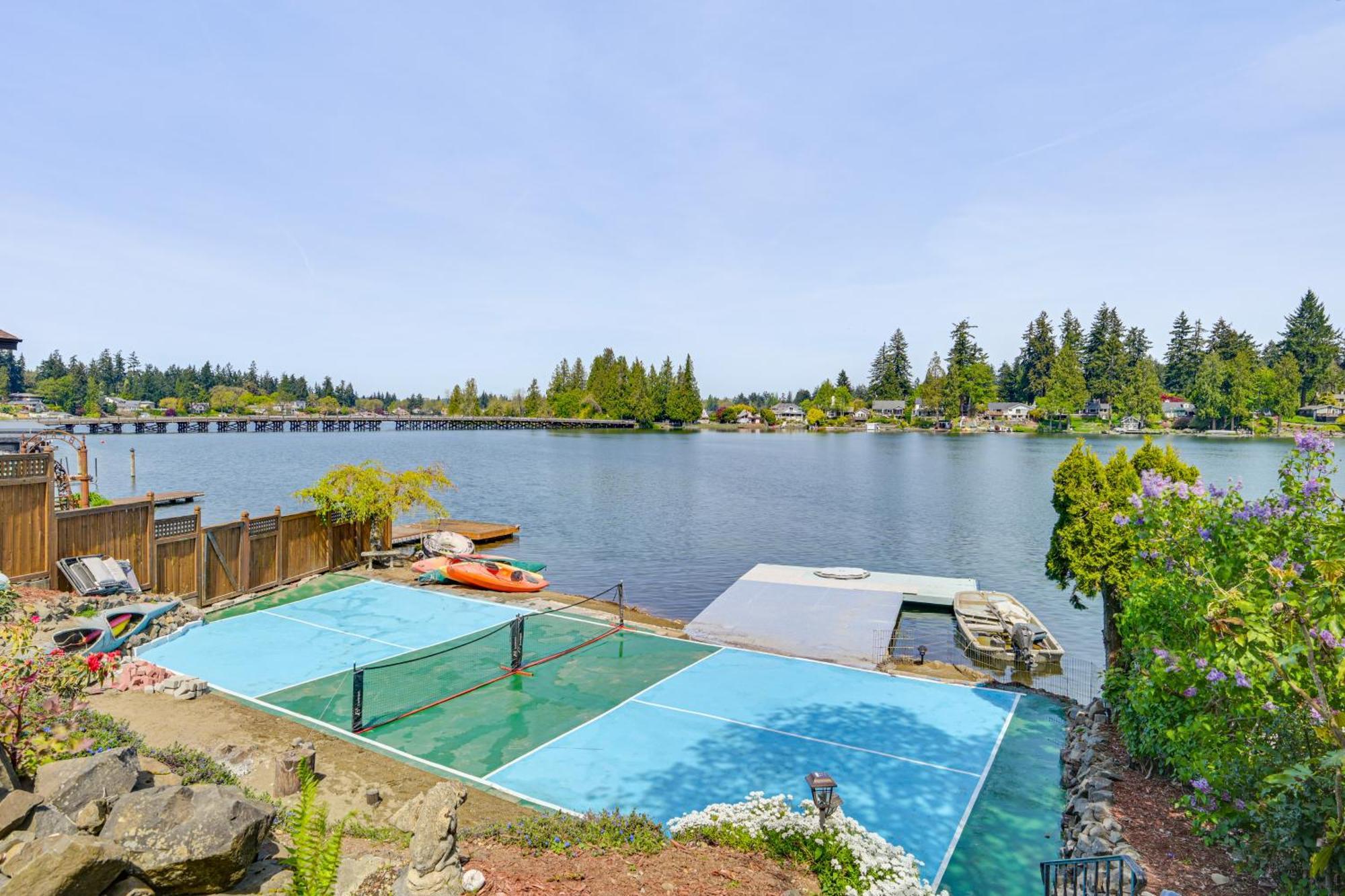 Tacoma Home On Steilacoom Lake With Dock! Экстерьер фото